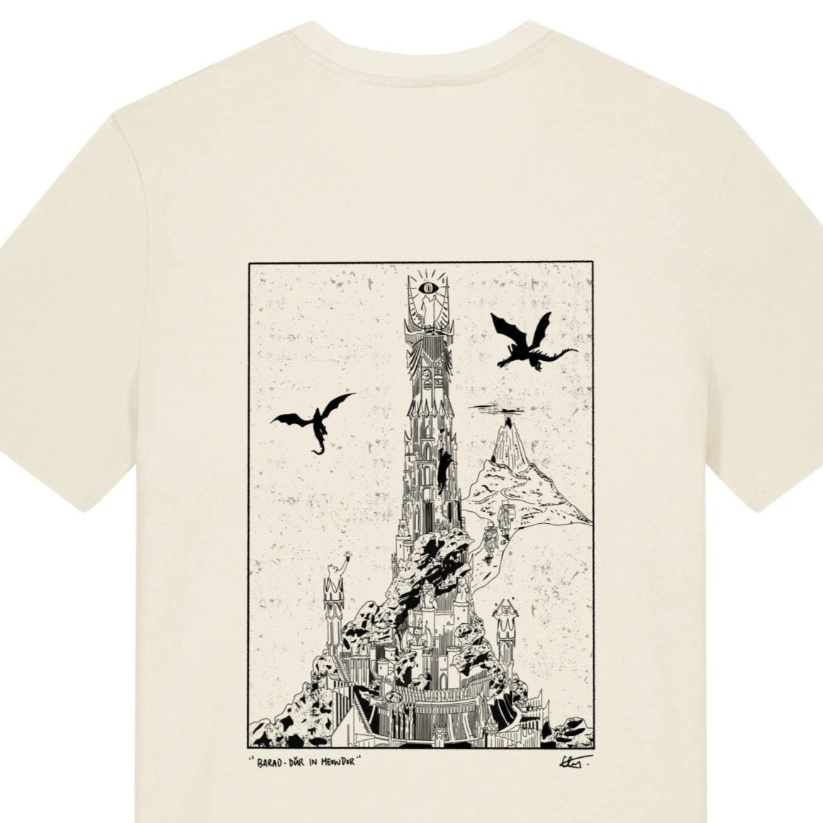 "Barad - Dûr in Meowdor" - Unisex shortsleeve T-shirt - Catnip
