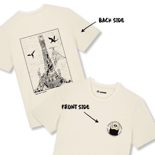 "Barad - DΓ»r in Meowdor" - Unisex shortsleeve T-shirt - Catnip