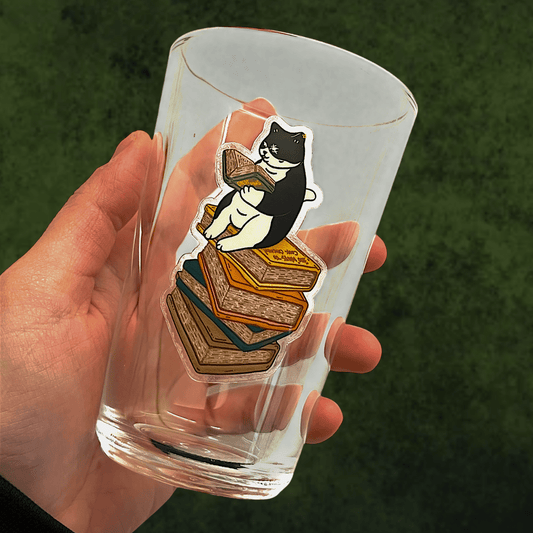 Cat sticker - Bookworm Scarface - Catnip