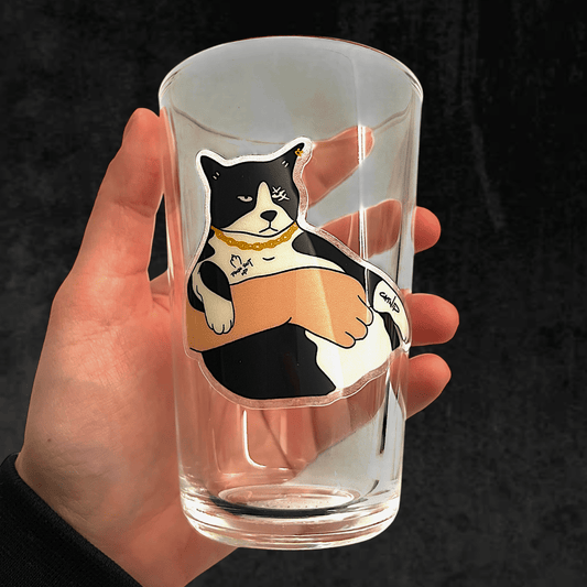 Cat sticker - Kneel human - Catnip