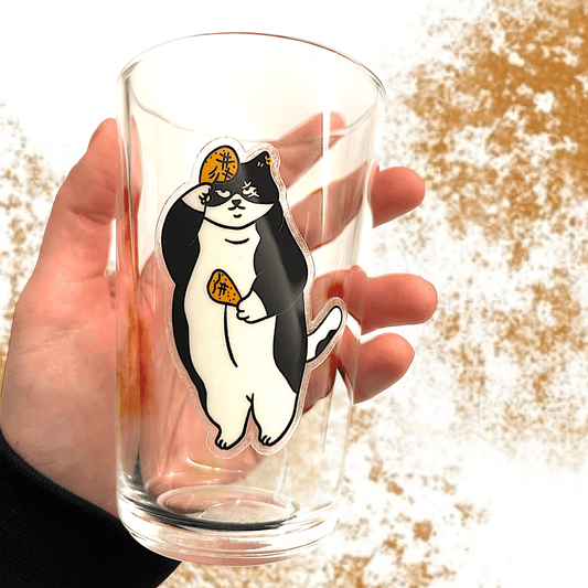 Cat sticker - Scarface dancing with the drumstick maracas - Catnip