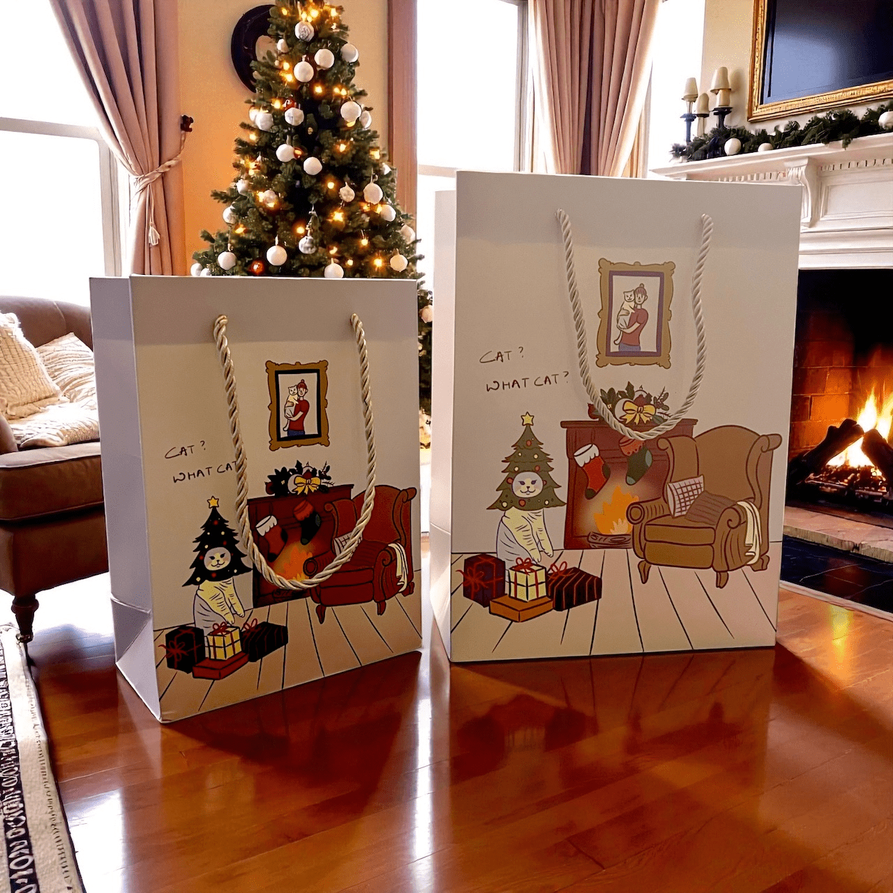 Christmas Gift Bag - Catnip