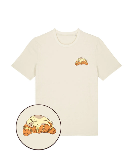 "Croissant bed" - Unisex shortsleeve T-shirt - Catnip