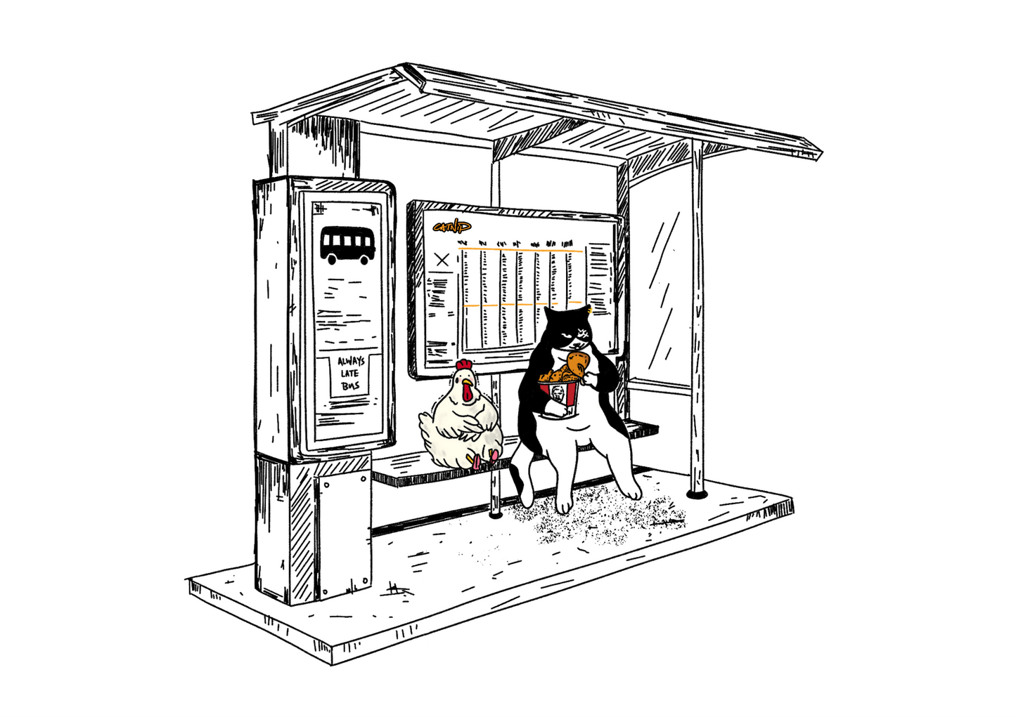 "Fried Chicken" - Art Print - Catnip