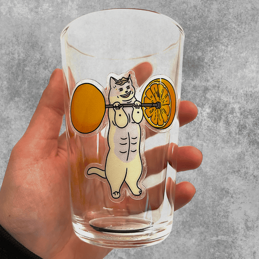 Gym cat sticker - Tom - Catnip