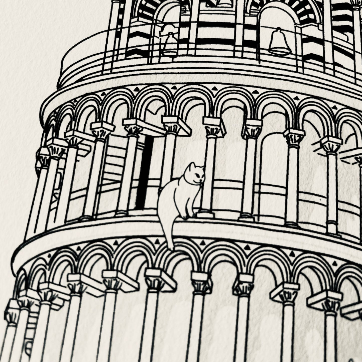 "Leaning tower of Pisa" - Art Print - Catnip