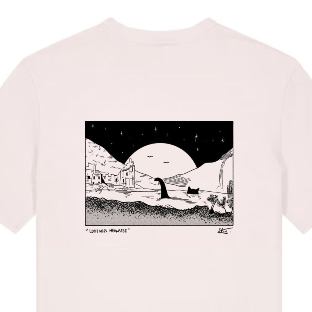 "Loch ness meowster" - Unisex shortsleeve T-shirt - Catnip