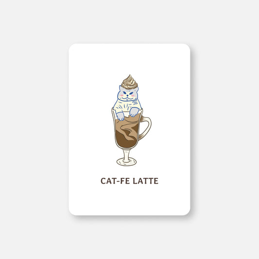 Postcard - Cat-fe latte - Christy Chan | Artist