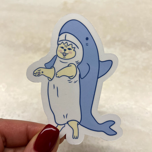 Sticker - Shark cat - Christy Chan | Artist