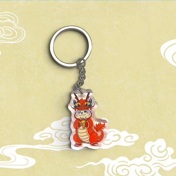 Cat Keychain - Dragon Cat