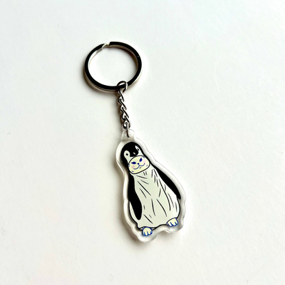 Cat Key Chain - Penguin cat
