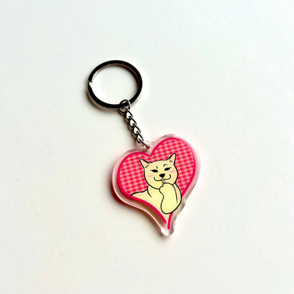 Cat Key Chain - Love cat