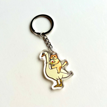 Cat Key Chain - Bob holding Duvel