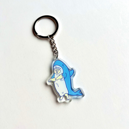 Key Chain - Shark cat