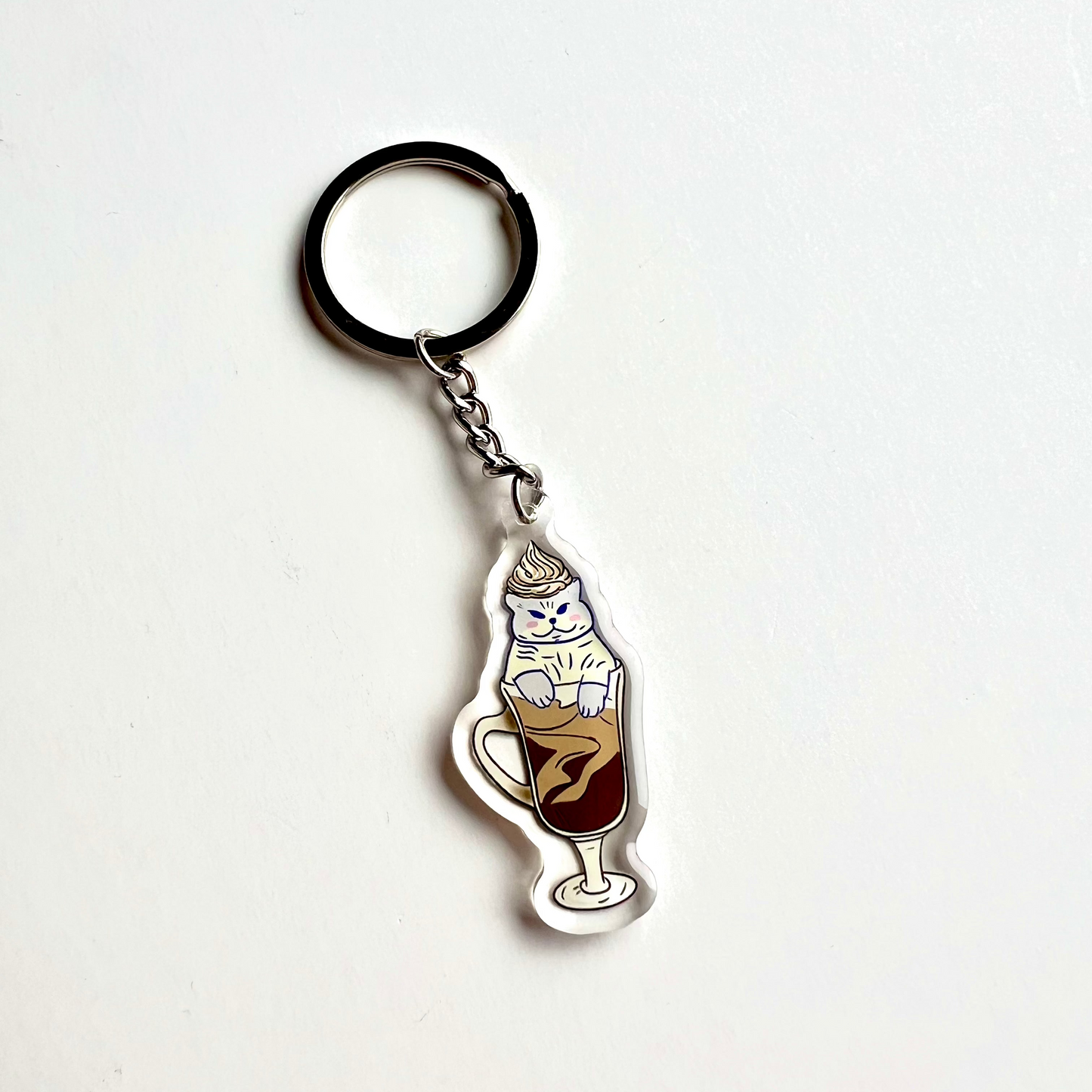 Key Chain - Cat-fe latte