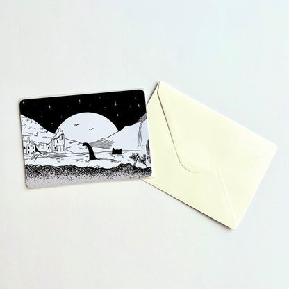 "Loch Ness Meowster" - Art Print