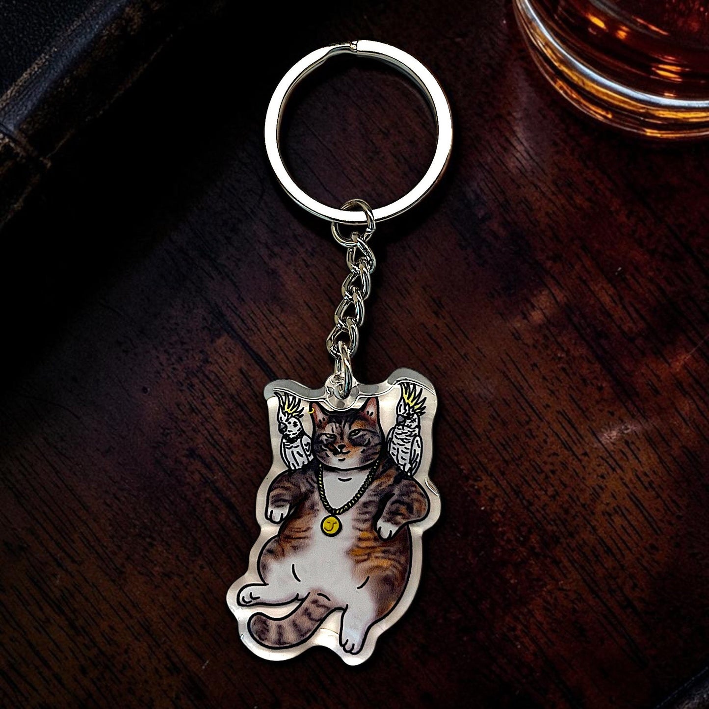 Cat Keychain - Jacob The Parrot Gang Boss