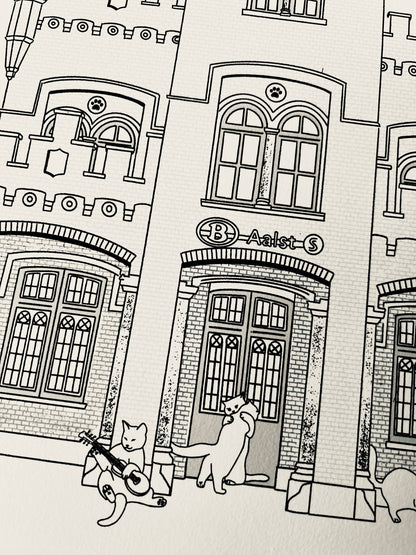 "Aalst train station" - Art Print - Catnip