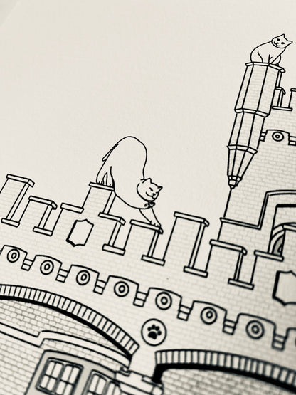 "Aalst train station" - Art Print - Catnip