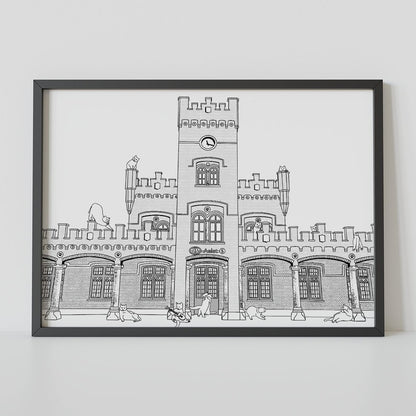 "Aalst train station" - Art Print - Catnip