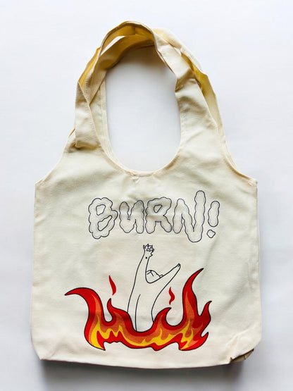 “Burn” - Tote bag - Catnip