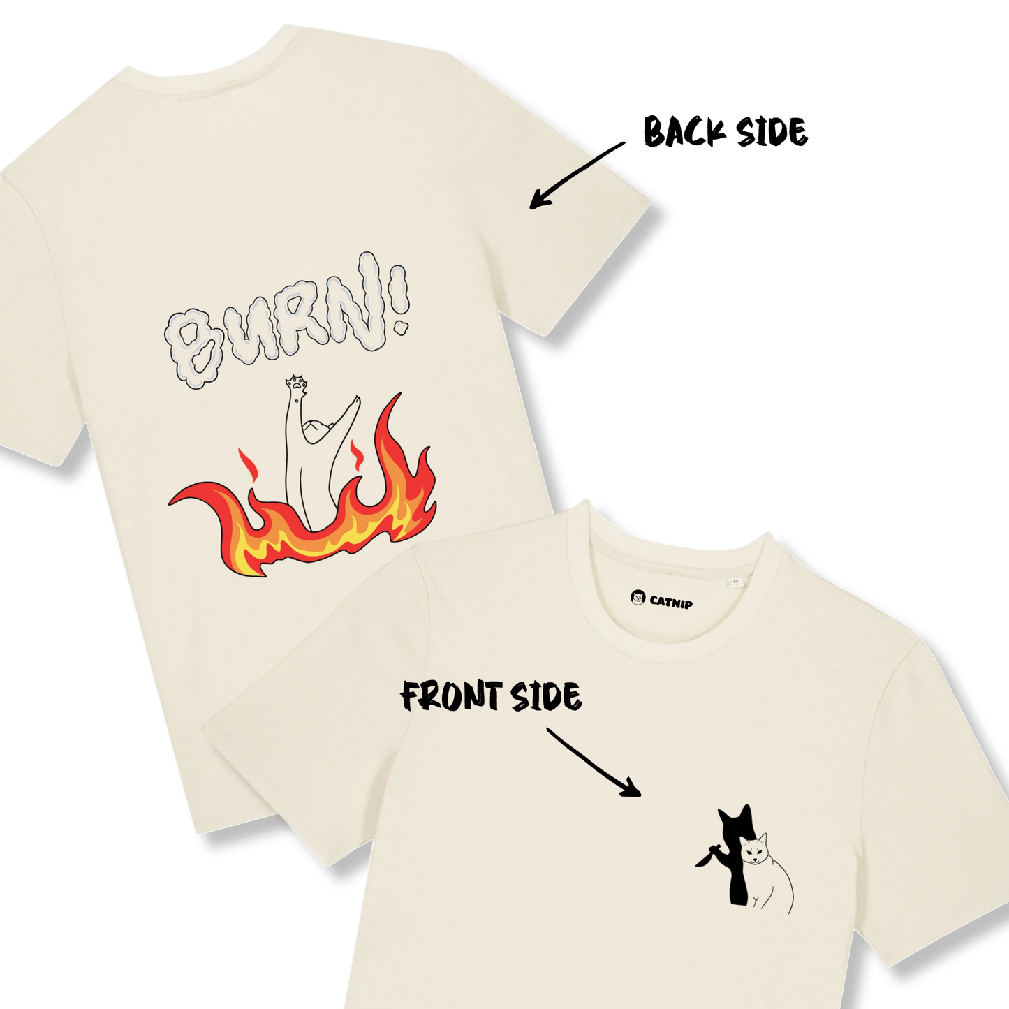 "Burn" - Unisex shortsleeve T-shirt - Catnip