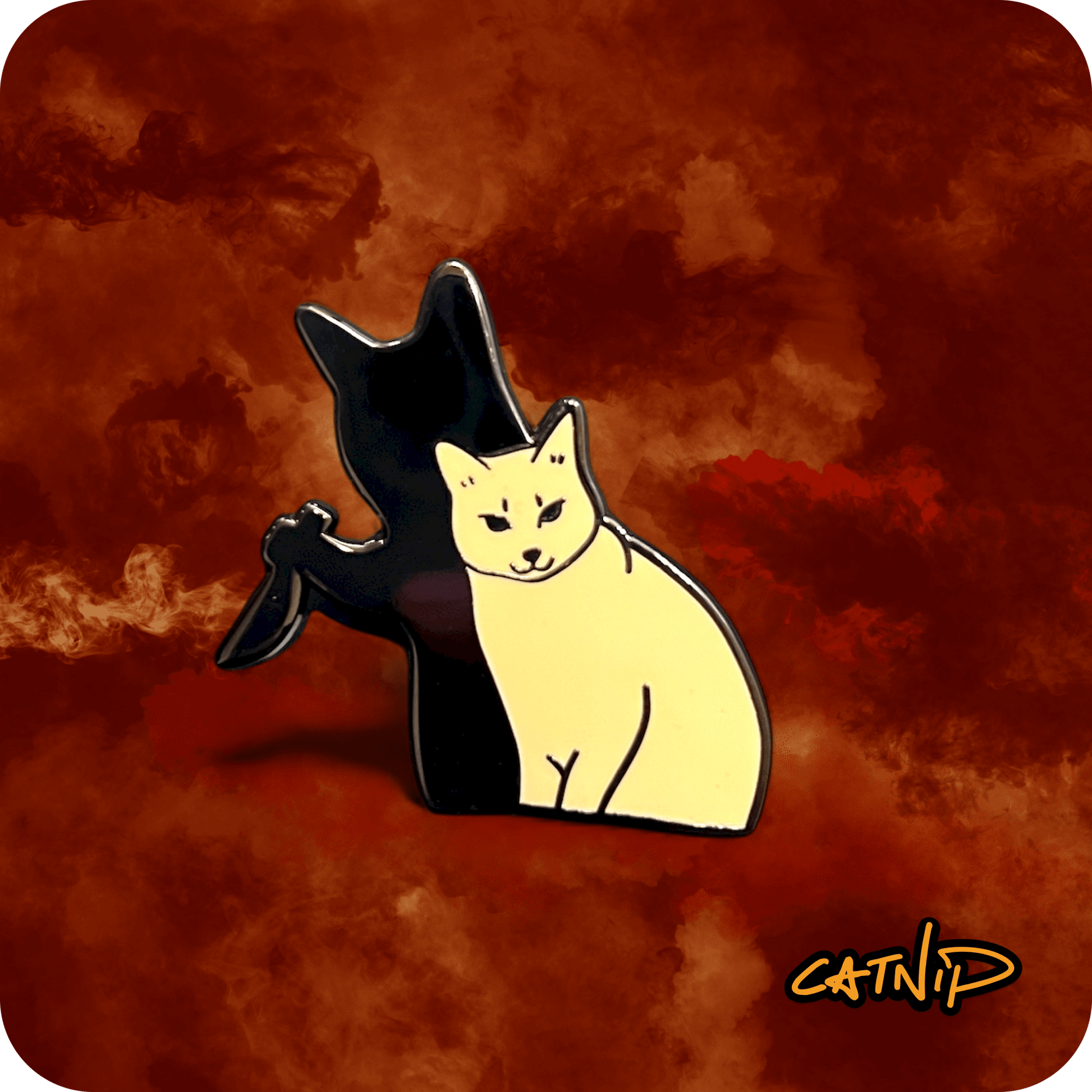 Cat Enamel Pin - Chaos is within me - Catnip