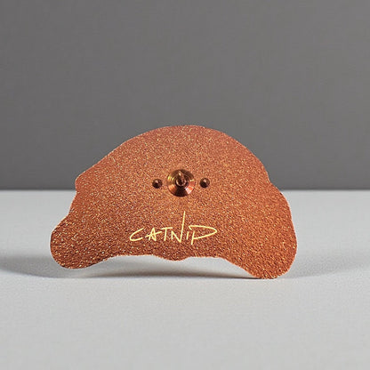 Cat Enamel Pin - Croissant bed - Catnip