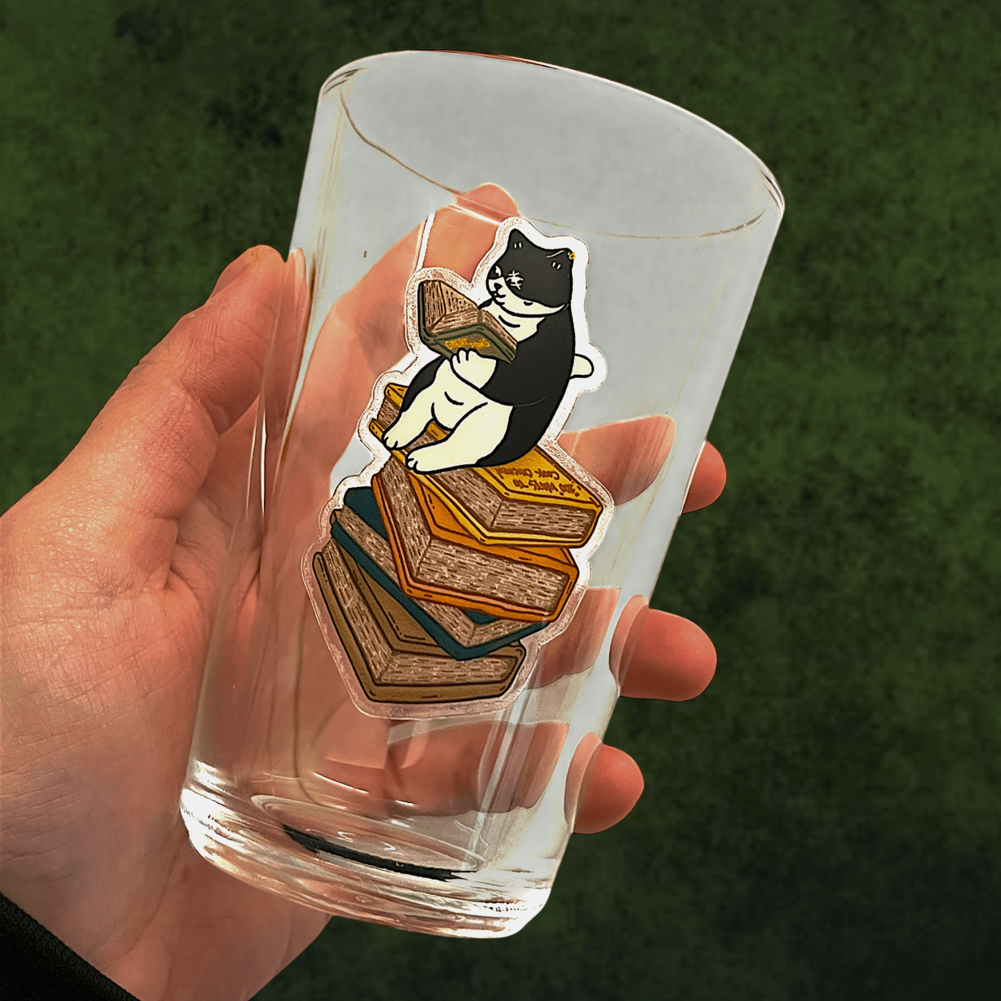 Cat sticker - Bookworm Scarface - Catnip
