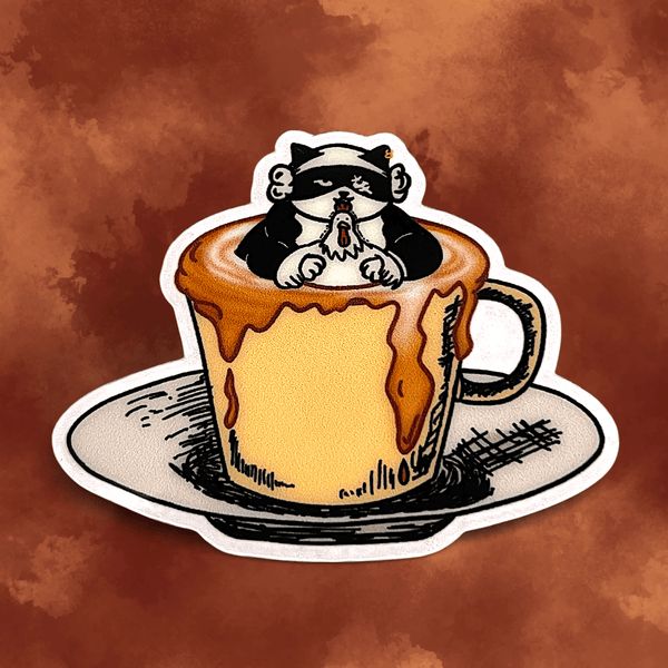 Cat sticker - Catpuccino - Catnip