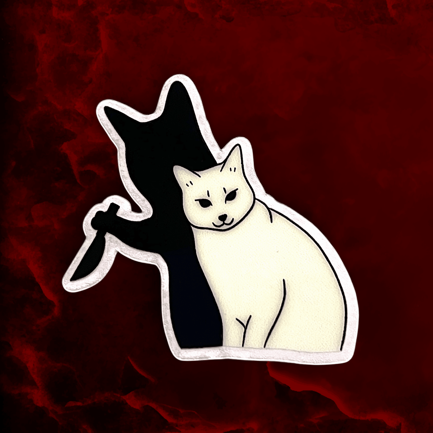 Cat sticker - Chaos is within me - Catnip