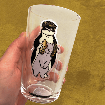 Cat sticker - Chief Scarface and the Idiot sandwich - Catnip