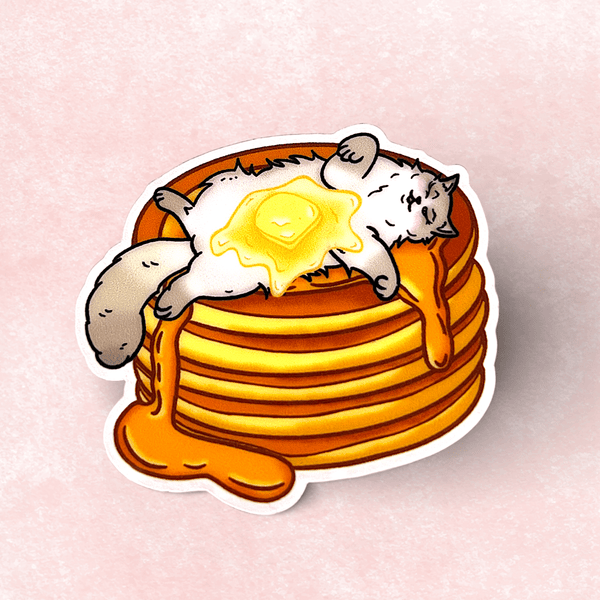 Cat sticker - Pancat (Angel) - Catnip