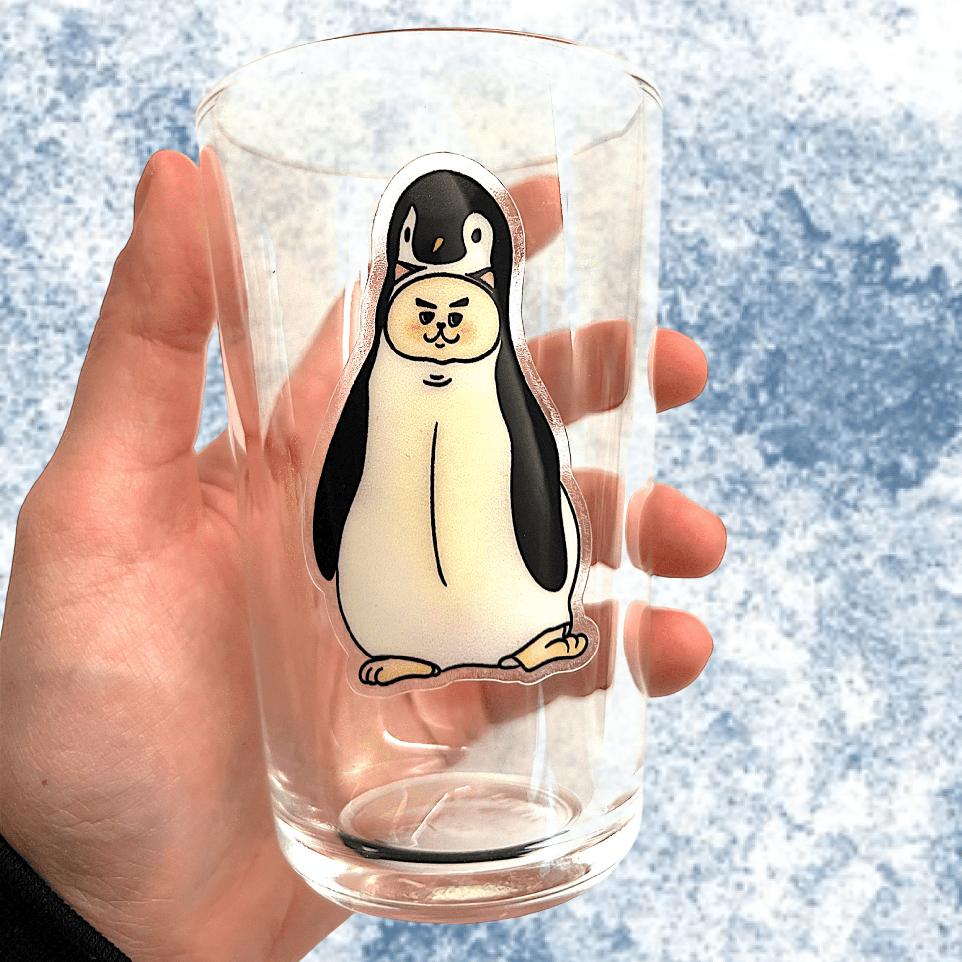 Cat sticker - Penguin cat - Catnip