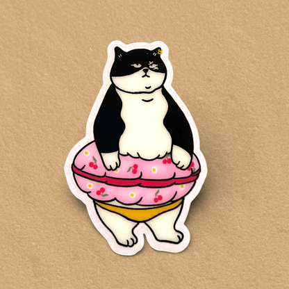 Cat sticker - Stuck (Scarface and Little Grey) - Catnip