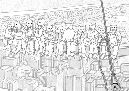 "Catnip atop of the skyscraper " - Art Print - Catnip