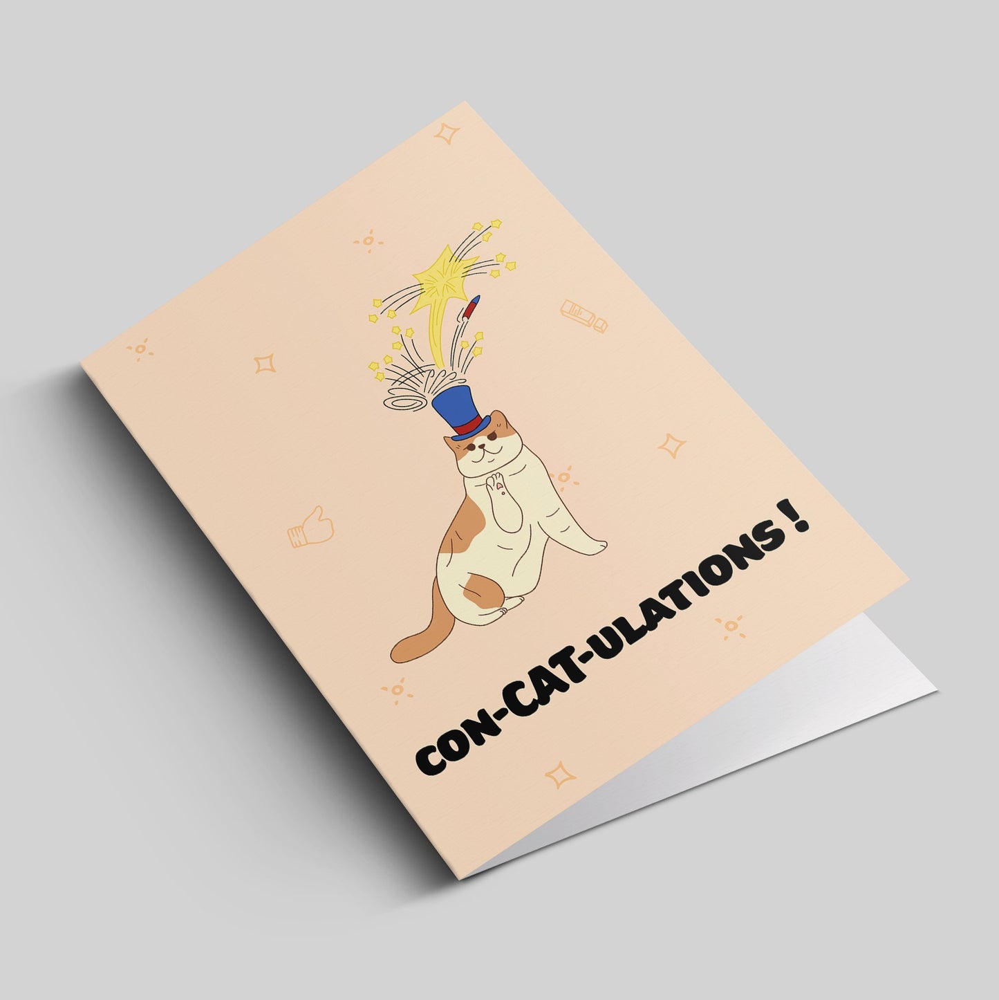 Celebration Card - Con - CAT - ulations! (Envelope included) - Catnip