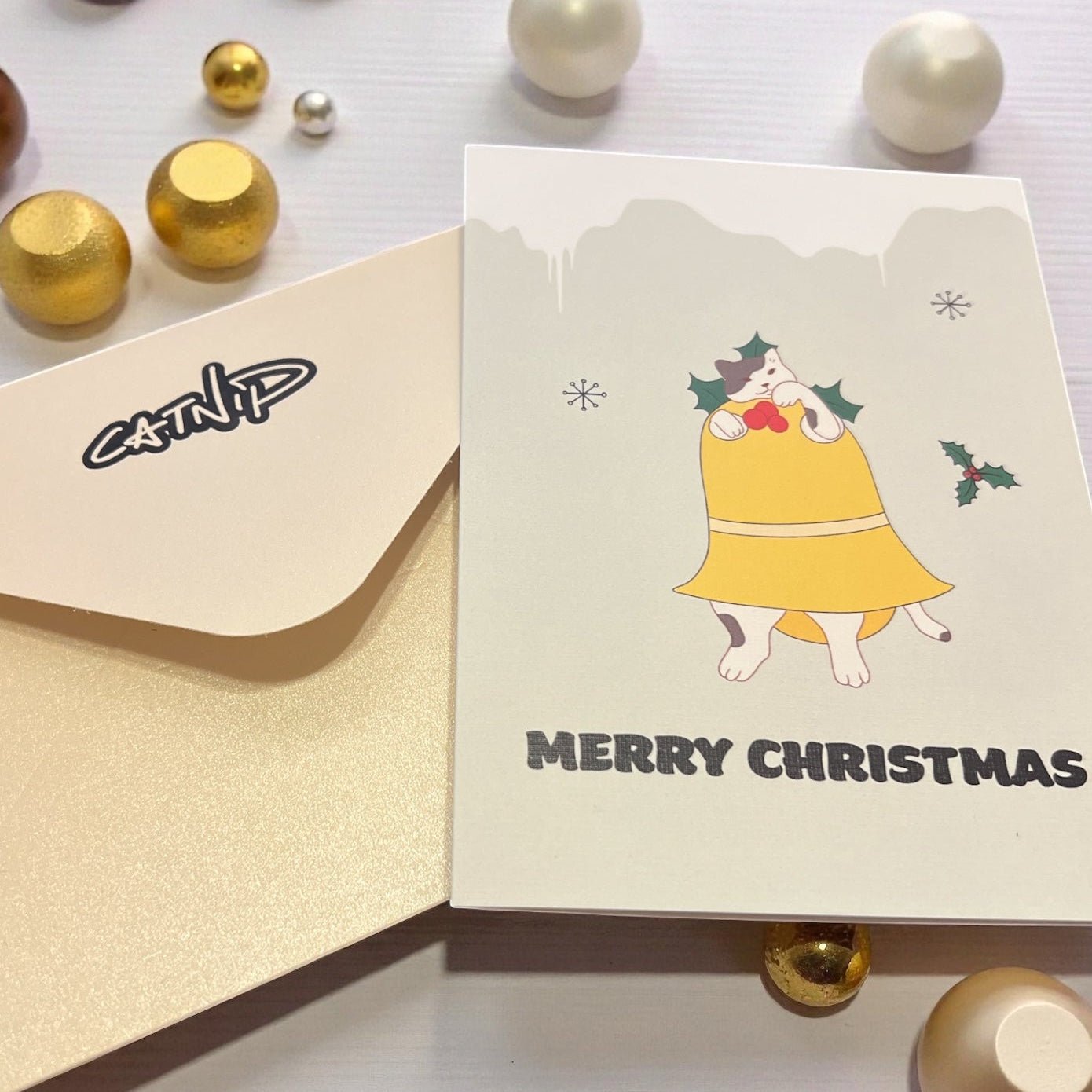 Christmas Card - Jingle cat (Envelope included) - Catnip