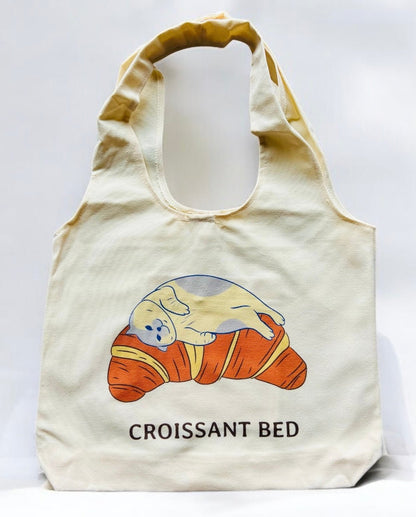 “Croissant Bed" - Tote bag - Catnip