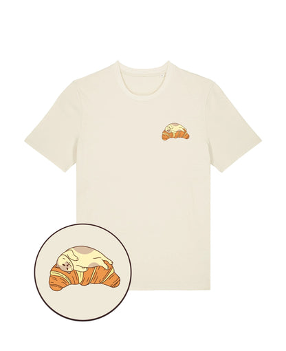 "Croissant bed" - Unisex shortsleeve T-shirt - Catnip