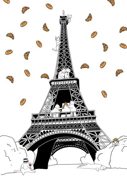 "Eiffel tower" - Art Print - Catnip