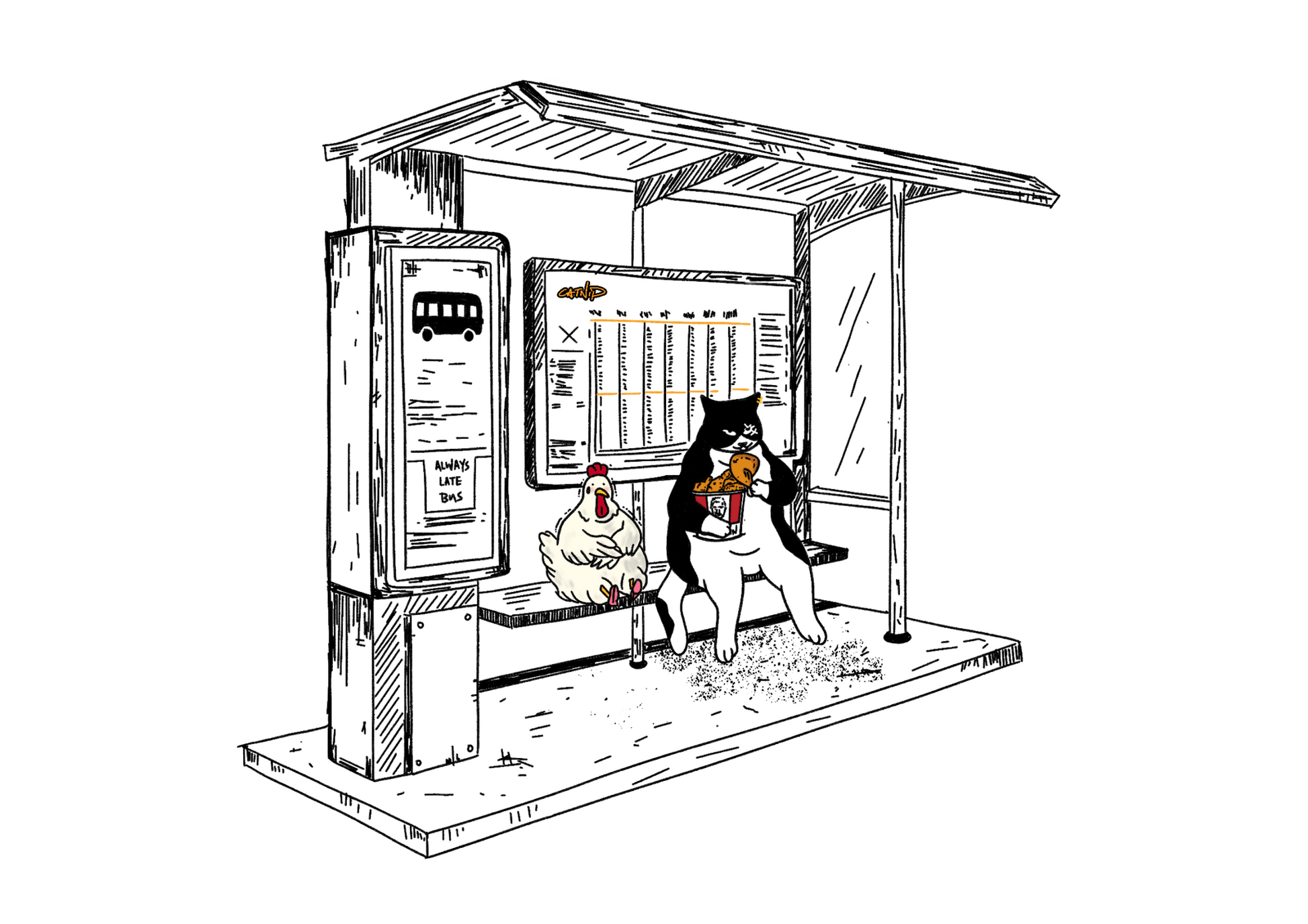 "Fried Chicken" - Art Print - Catnip