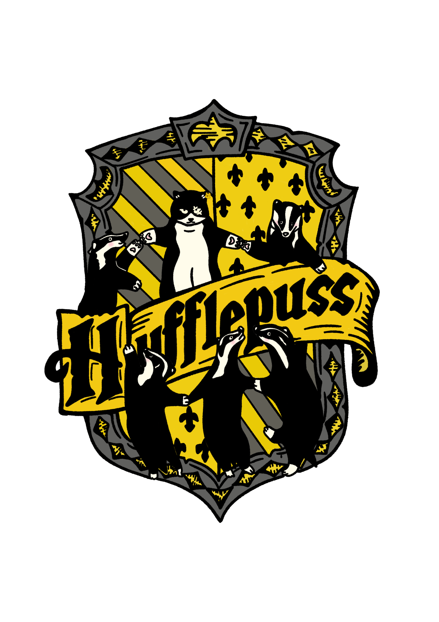 "Hufflepuss" - Art Print - Catnip