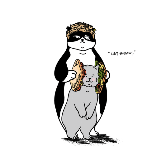 "Idiot sandwich" - Art Print - Catnip