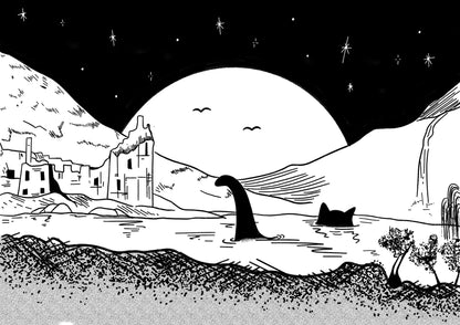 "Loch Ness Meowster" - Art Print - Catnip