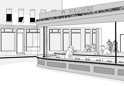 "Nightcats" - Art Print - Catnip