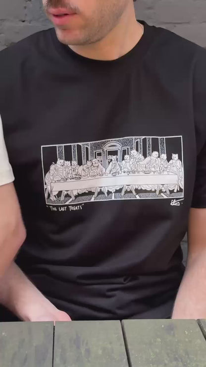 "The last treats" - Unisex shortsleeve cat T-shirt