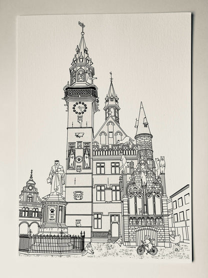 "Schepenhuis in Aalst" - Art Print - Catnip