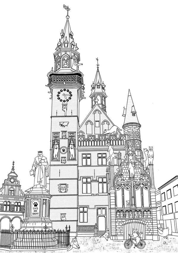 "Schepenhuis in Aalst" - Art Print - Catnip