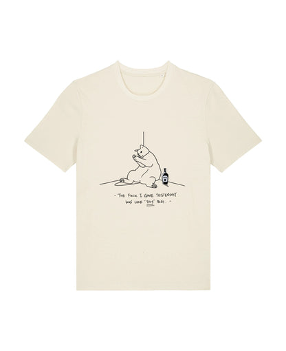 "The fuck I gave yesterday was like "This" big" - Unisex shortsleeve T-shirt - Catnip